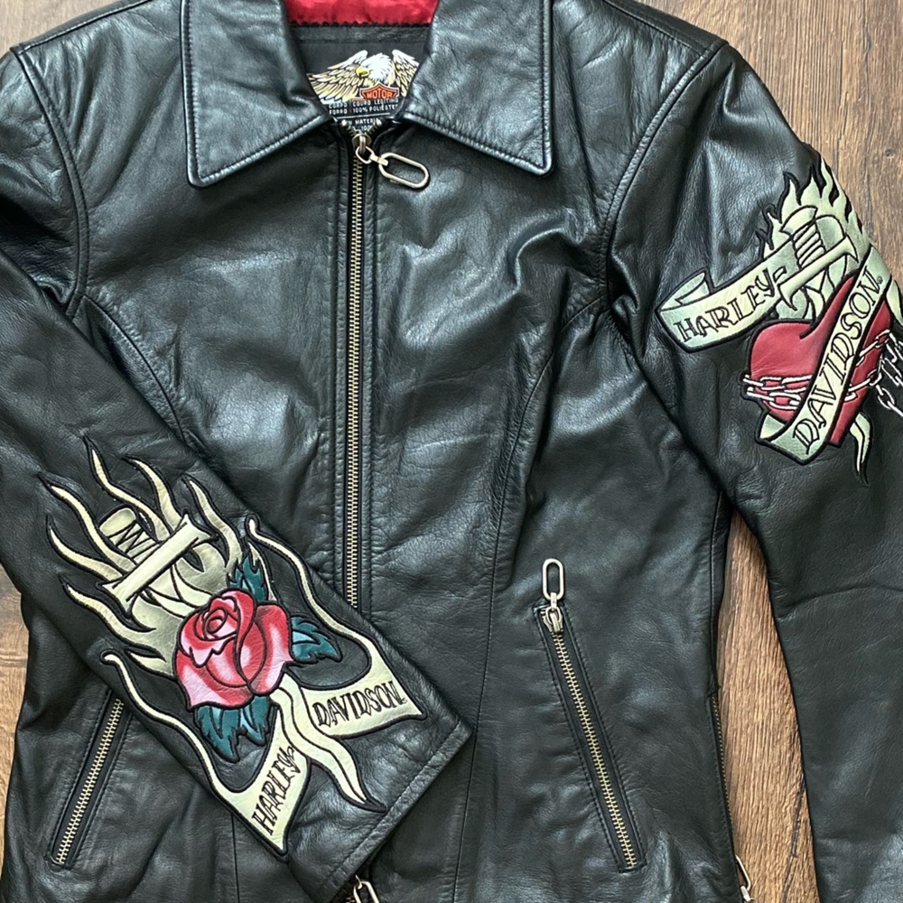 Genuine Harley Davidson leather riding jacket